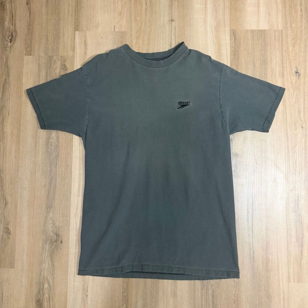 Vintage Speedo Single Stitch Shirt XL Oversized Minimalist 90s Normcore Boxy Tee